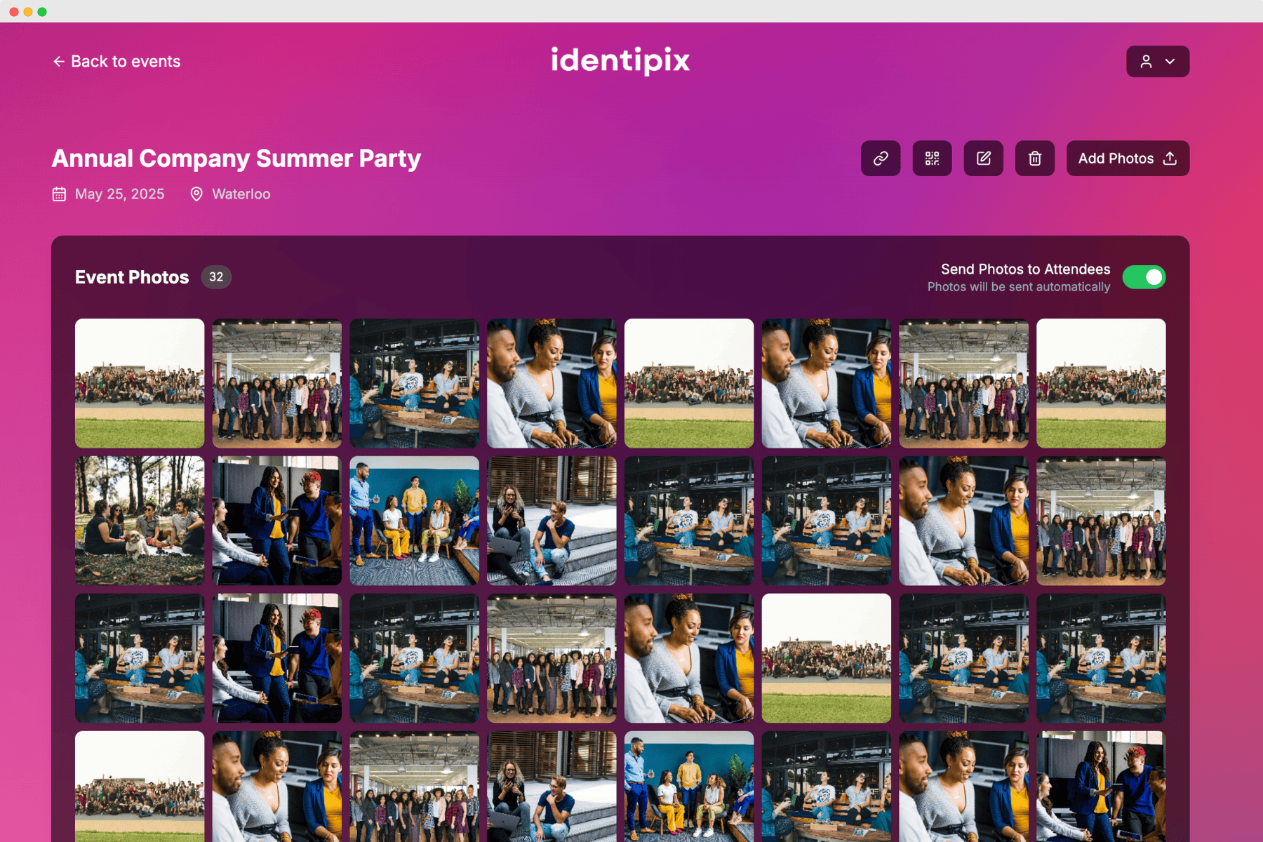 Identipix interface preview